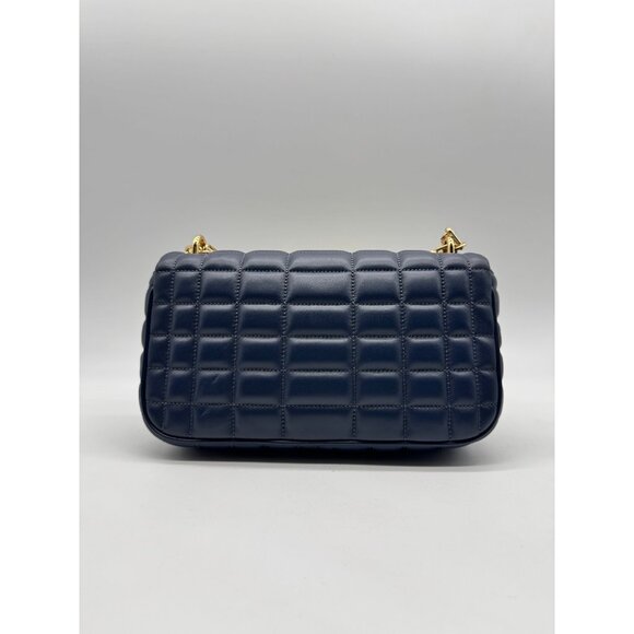 MICHAEL KORS Tribeca quilted leather convertible shoulder crossbody bag -NAVY - Picture 12 of 15